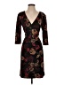 Mica 100% Polyester Paisley Black Cocktail Dress Size P (petite) - photo 1