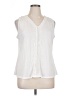 Carolyn Taylor White Sleeveless Blouse Size XL - photo 1