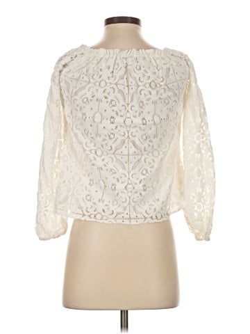 White House Black Market 3/4 Sleeve Blouse (view 2)