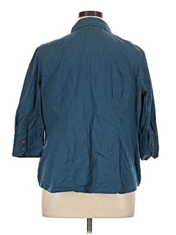 St. John's Bay 3/4 Sleeve Button-Down Shirt (view 2)