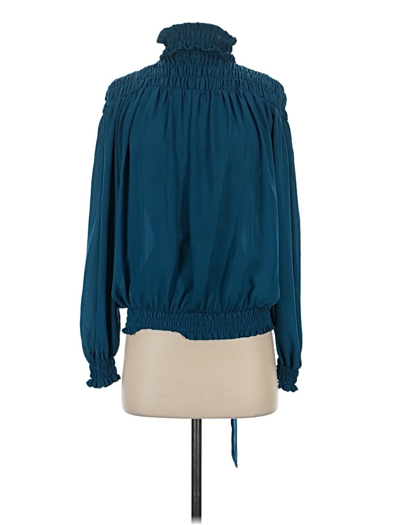 Pre-owned Venus Long Sleeve Blouse In Teal