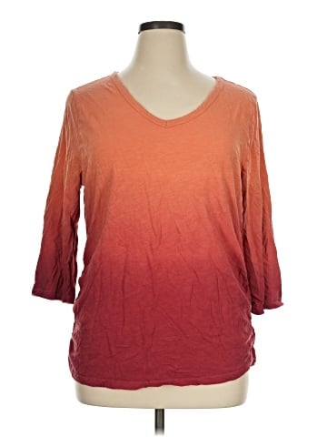 Lane Bryant 3/4 Sleeve T-Shirt (view 1)