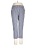 Ann Taylor LOFT Stripes Blue Casual Pants Size 10 - photo 1