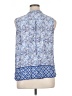 Kenar 100% Rayon Blue Sleeveless Blouse Size 1X - photo 2