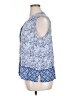 Kenar 100% Rayon Blue Sleeveless Blouse Size 1X - photo 5