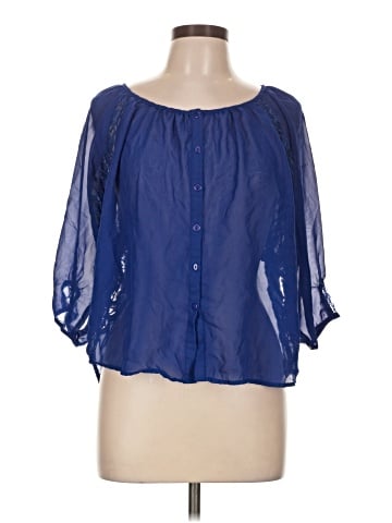 Cotton Express 3/4 Sleeve Blouse (view 1)