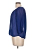 Cotton Express 100% Polyester Blue 3/4 Sleeve Blouse Size L - photo 5