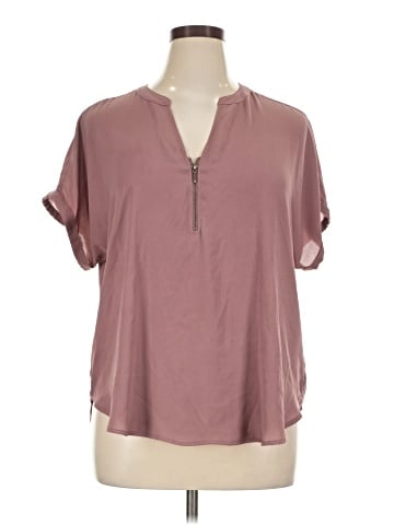 Maurices Short Sleeve Blouse (view 1)