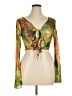 Shein Green Long Sleeve Blouse Size XL - photo 1