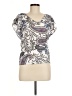 Ann Taylor LOFT Paisley Ivory Short Sleeve Blouse Size M (petite) - photo 1