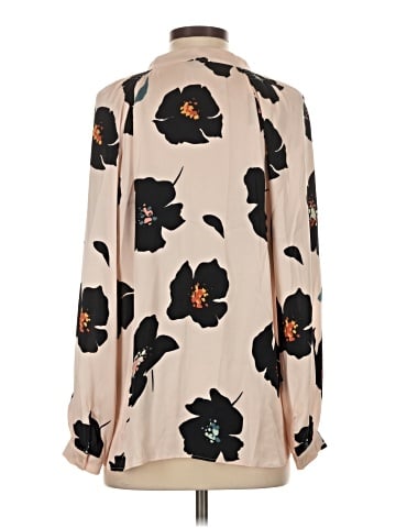 Tucker Long Sleeve Silk Top (view 2)