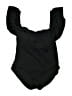 Jantzen Solid Black One Piece Swimsuit Size 14 - photo 1