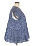 chic soul (chicsoul.com) 100% Polyester Blue Short Sleeve Blouse Size 2X - photo 4