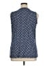 Talbots 100% Cotton Blue Sleeveless Blouse Size 1X - photo 2