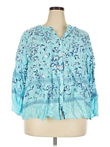 Style&Co 3/4 Sleeve Blouse (view 1)