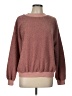 Listicle Solid Pink Pullover Sweater Size L - photo 1