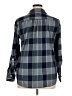 Lands' End 100% Cotton Plaid Blue 3/4 Sleeve Button-Down Shirt Size XL - photo 2