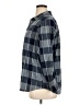 Lands' End 100% Cotton Plaid Blue 3/4 Sleeve Button-Down Shirt Size XL - photo 5