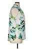 Worthington 100% Polyester Print Green Sleeveless Blouse Size 0X - photo 4