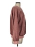 Listicle Solid Pink Pullover Sweater Size L - photo 4
