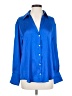Zara 100% Polyester Blue 3/4 Sleeve Blouse Size S - photo 1