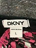 DKNY 100% Silk Color Block Floral Graphic Pink Cocktail Dress Size L - photo 7