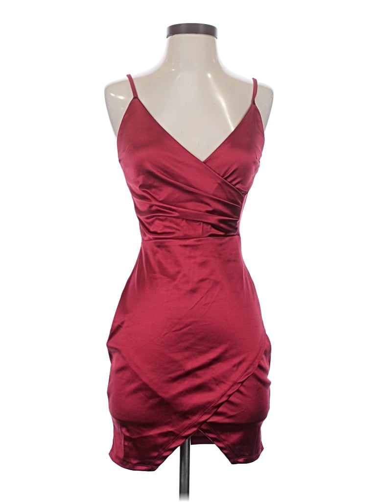 Pre-owned Charlotte Russe Cocktail Dress In Burgundy