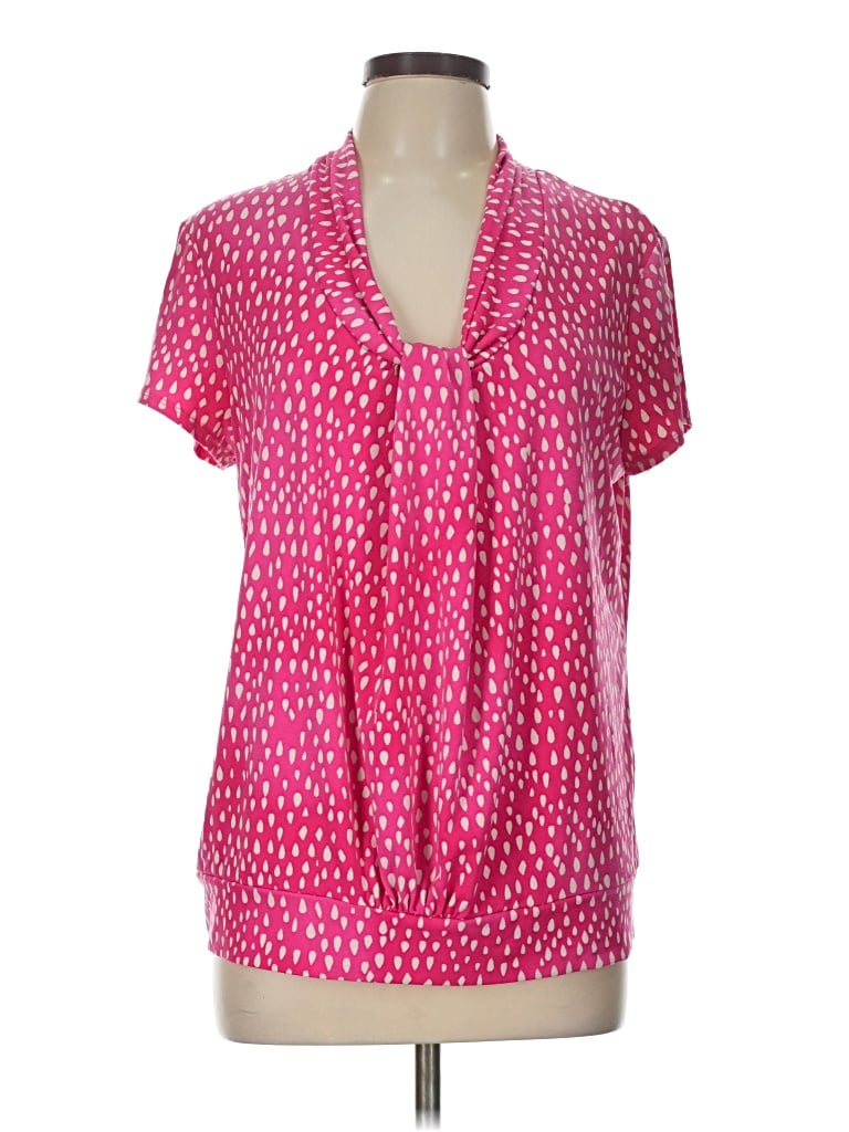 Pre-owned George Short Sleeve T-shirt In Pink