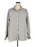 Unbranded Metallic Gray Long Sleeve Blouse Size XXL - photo 1
