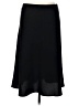 Marks & Spencer 100% Polyester Solid Black Formal Skirt Size UK 14 / US 10 - photo 1