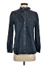 J.Crew Blue Long Sleeve Button-Down Shirt Size 2 - photo 1