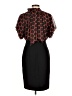 Mignon 100% Polyester Polka Dots Black Cocktail Dress Size 12 - photo 2