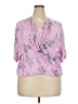 Leith Pink Short Sleeve Blouse Size 3X - photo 1