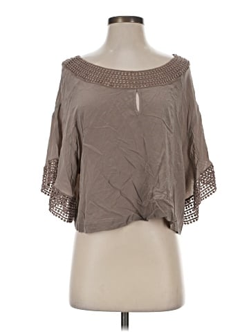 The Addison Story Short Sleeve Silk Top (view 1)
