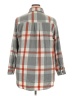 Unbranded 100% Polyester Plaid Gray 3/4 Sleeve Blouse Size XXL - photo 2