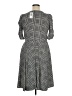 Torrid Houndstooth Gray Casual Dress Size 1X Plus (1) - photo 2