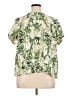 J.Jill Tropical Ivory Short Sleeve Blouse Size XL - photo 2