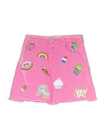 Lola + The Boys Denim Skirt (view 1)