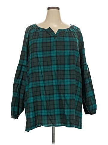 Woman Within 3/4 Sleeve Blouse (view 1)