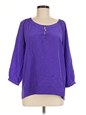 Shoshanna 3/4 Sleeve Silk Top (view 1)