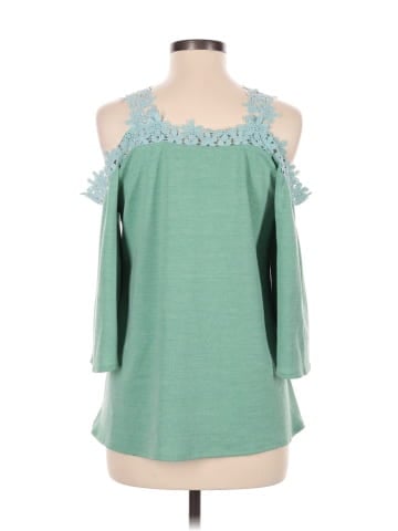 AndTheWhy 3/4 Sleeve Blouse (view 2)