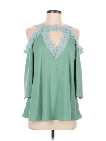 AndTheWhy 3/4 Sleeve Blouse (view 1)