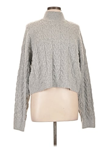 Pink Rose Turtleneck Sweater (view 1)