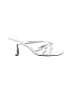 BP. 100% Leather Silver Sandals Size 8 1/2 - photo 1