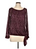 MSK Burgundy Long Sleeve Blouse Size L - photo 1