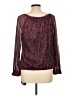 MSK Burgundy Long Sleeve Blouse Size L - photo 2