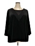 Rose + Olive Black 3/4 Sleeve Top Size 2X - photo 1