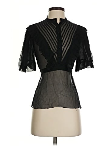 BCBGMAXAZRIA Short Sleeve Blouse (view 1)