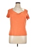 Talbots Orange Short Sleeve Silk Top Size XL (estimated) - photo 1