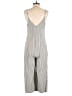 Dress Forum 100% Rayon Stripes Gray Jumpsuit Size S - photo 2